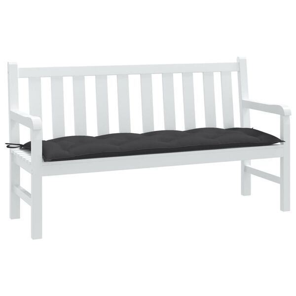 vidaXL Garden Bench Cushion Melange Anthracite 150x50x7 cm Fabric