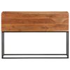 vidaXL Console Table 110x30x75 cm Solid Wood Acacia and Iron