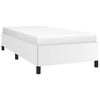 vidaXL Bed Frame without Mattress White 100x203 cm Twin XL Faux Leather