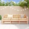 vidaXL 3 Piece Garden Lounge Set Solid Wood Pine