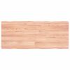 vidaXL Table Top Light Brown 120x50x(2-6)cm Treated Solid Wood Live Edge