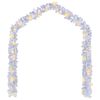 vidaXL Christmas Garland with LED Lights 5 m White