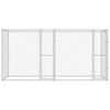 vidaXL Dog Cage Silver 400 x 200 x 200 cm Galvanised Steel