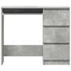 vidaXL Desk Concrete Grey 90x45x76 cm Engineered Wood