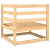 vidaXL 2 Piece Garden Lounge Set with Cushions Solid Pinewood