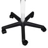 vidaXL Office Stool White Faux Leather