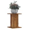 vidaXL Plant Stands 2 pcs Old Wood 30x30x40 cm Engineered Wood