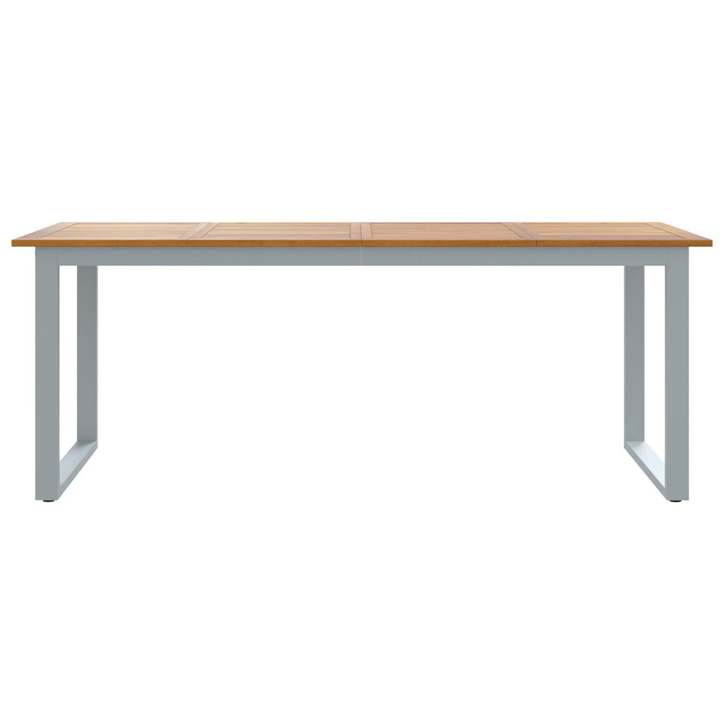 vidaXL Garden Table with U-shaped Legs 200x90x75 cm Solid Wood Acacia