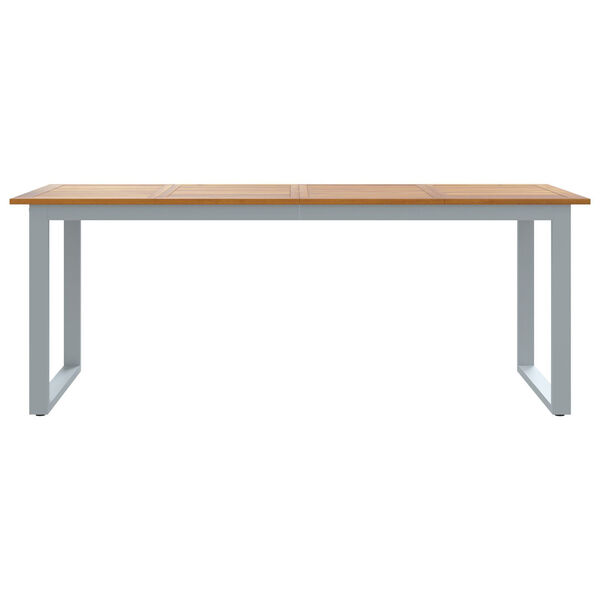 vidaXL Garden Table with U-shaped Legs 200x90x75 cm Solid Wood Acacia