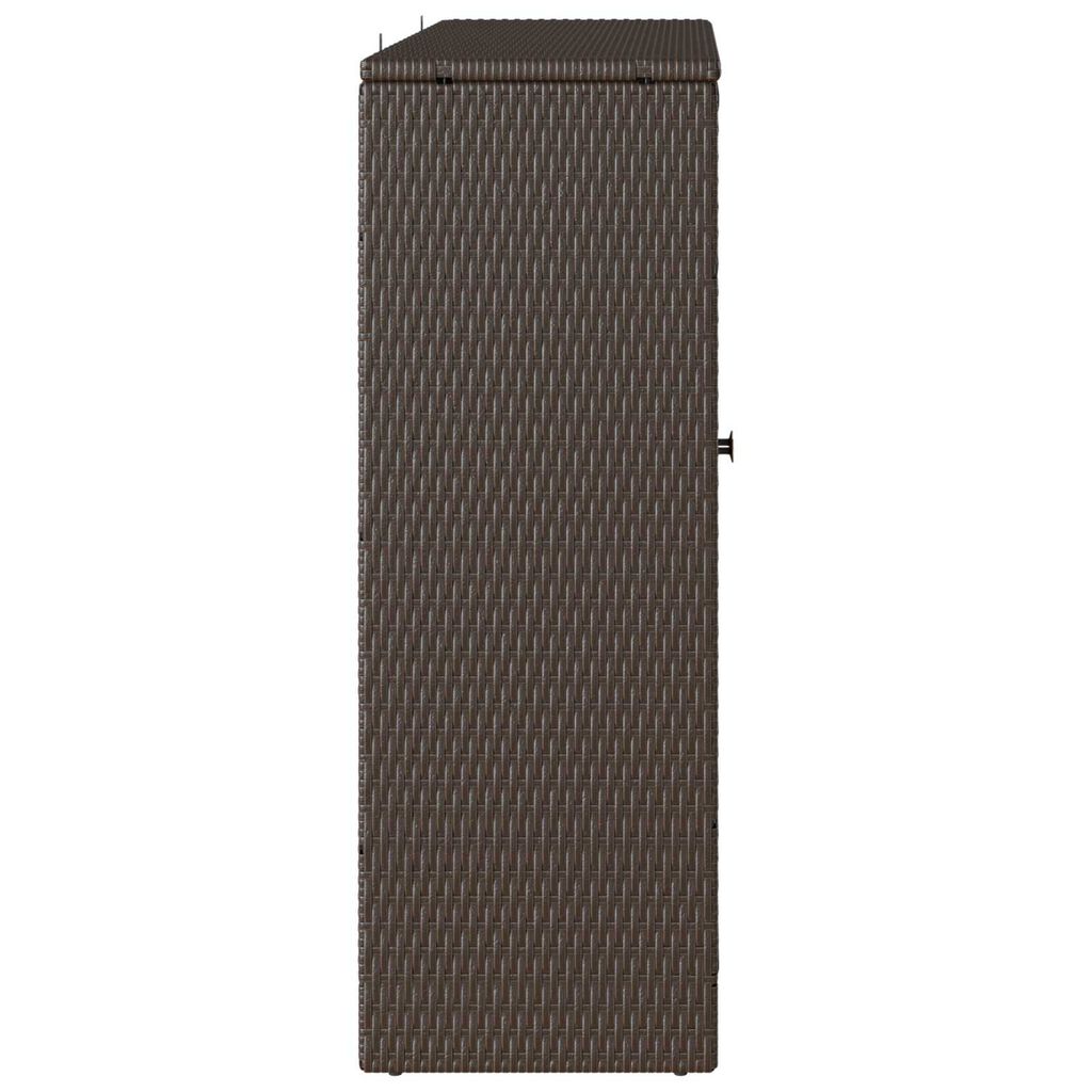 vidaXL Storage Cabinet Brown 100x36x102 cm Rattan