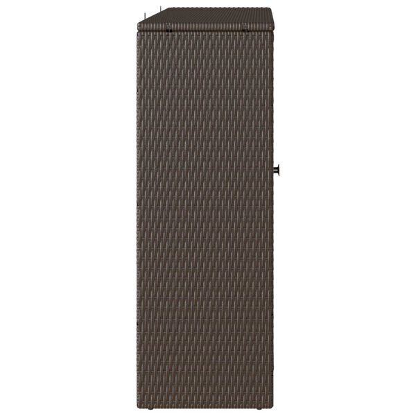 vidaXL Storage Cabinet Brown 100x36x102 cm Rattan