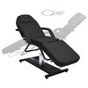 vidaXL Massage Table Black 180x62x(87-112) cm