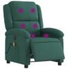 vidaXL Electric Massage Recliner Chair Dark Green Velvet