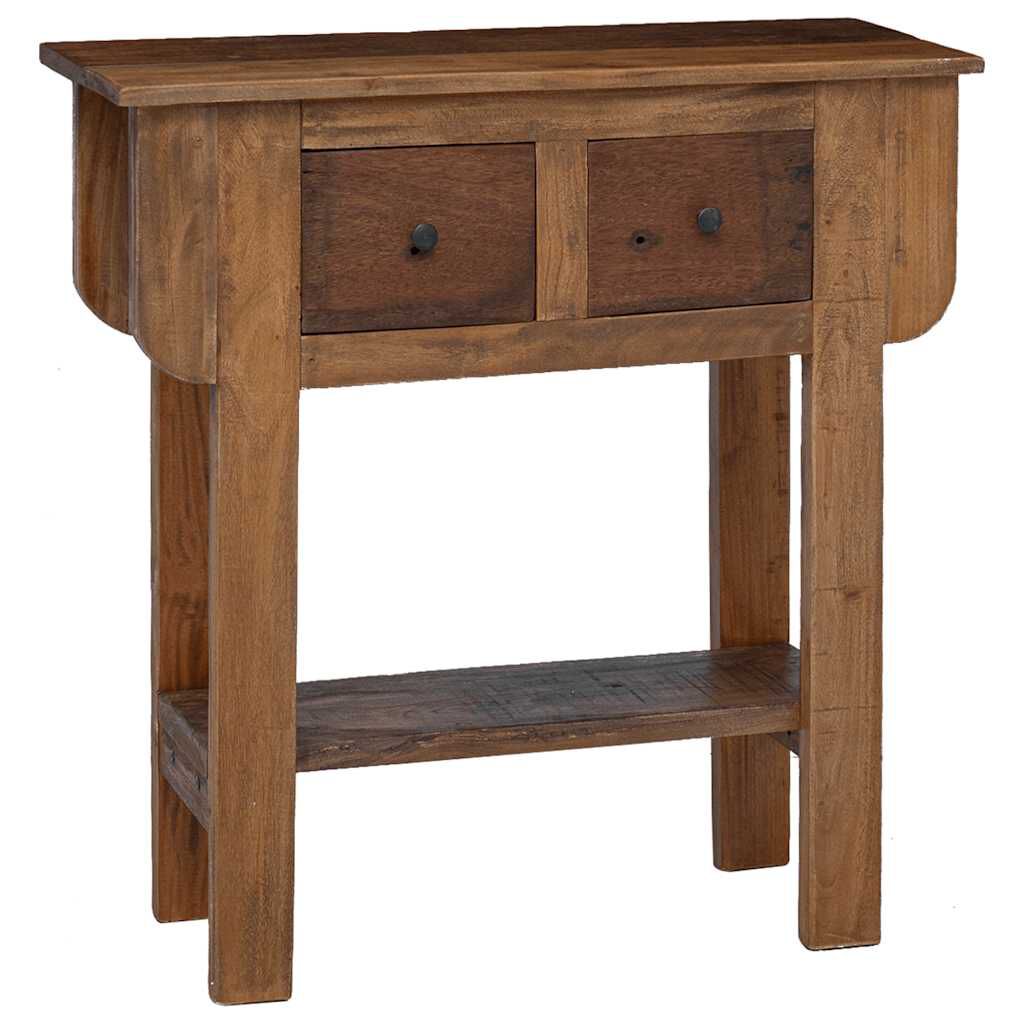 vidaXL Console Table Mixed Recycled Wood 80x35x80 cm