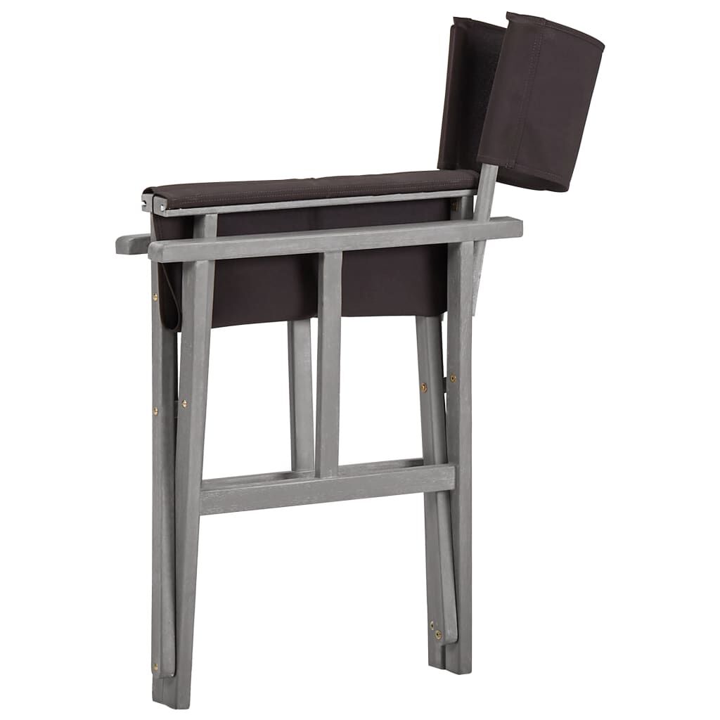 vidaXL Director's Chairs 2 pcs Solid Acacia Wood