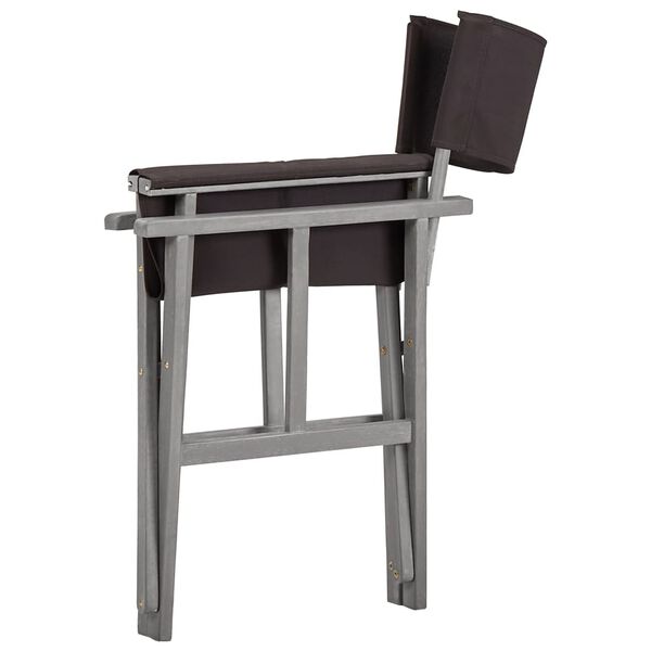 vidaXL Director's Chairs 2 pcs Solid Acacia Wood