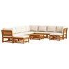 vidaXL 11 Piece Garden Lounge Set with Cushions Solid Wood Acacia