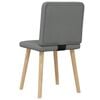 vidaXL Dining Chairs 2 pcs Dark Grey Fabric