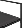 vidaXL 13 Piece Garden Dining Set with Cushions Black Textilene