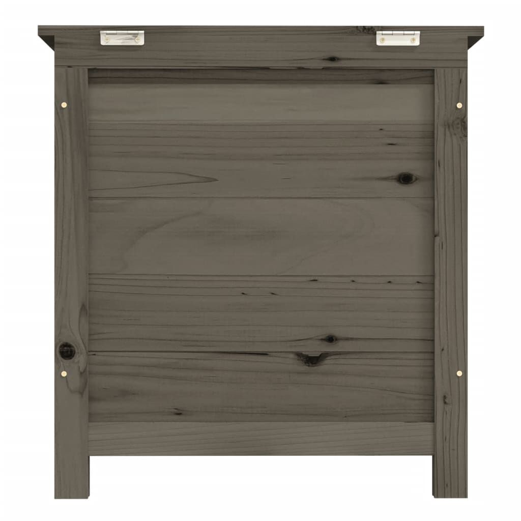 vidaXL Outdoor Cushion Box Anthracite 50x50x56 cm Solid Wood Fir