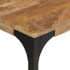 vidaXL Console Table Brown 110x35x76 cm Solid Wood Mango and Iron