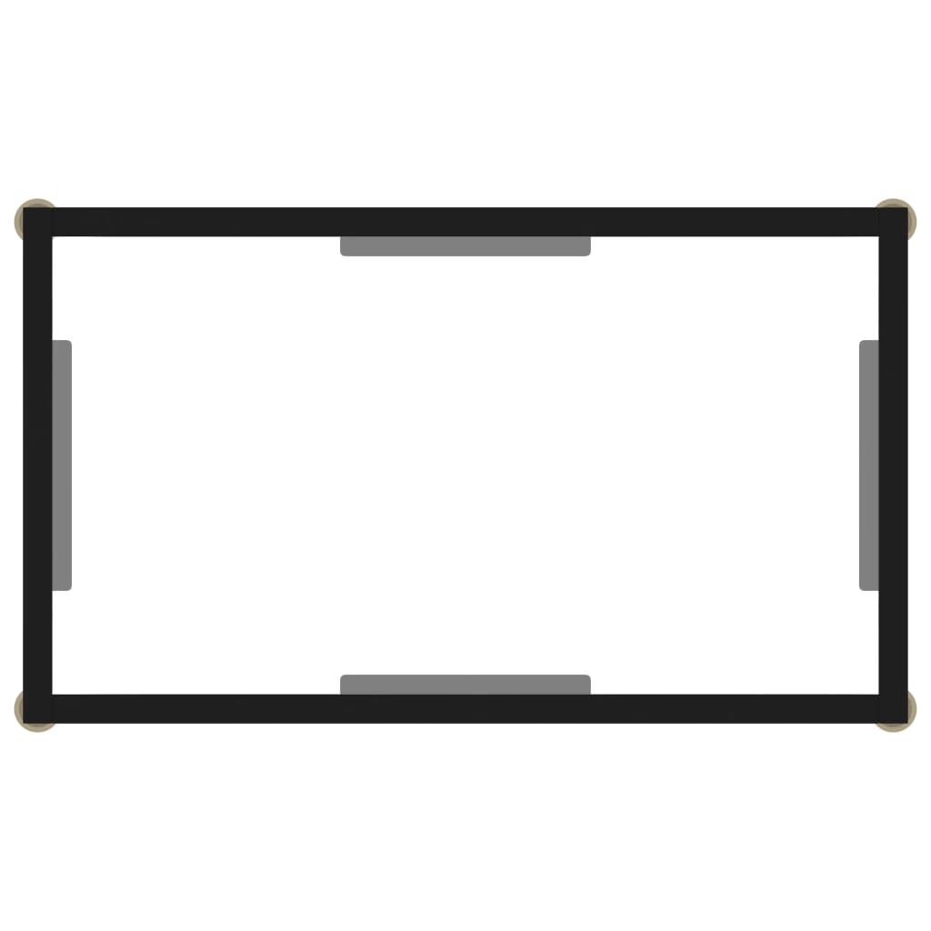 vidaXL Console Table Transparent 60x35x75 cm Tempered Glass