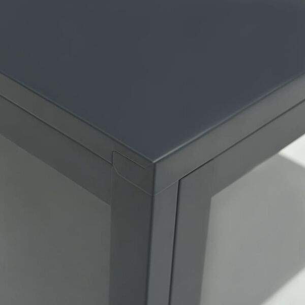 vidaXL Sideboard Anthracite 38x35x70 cm Steel and Glass