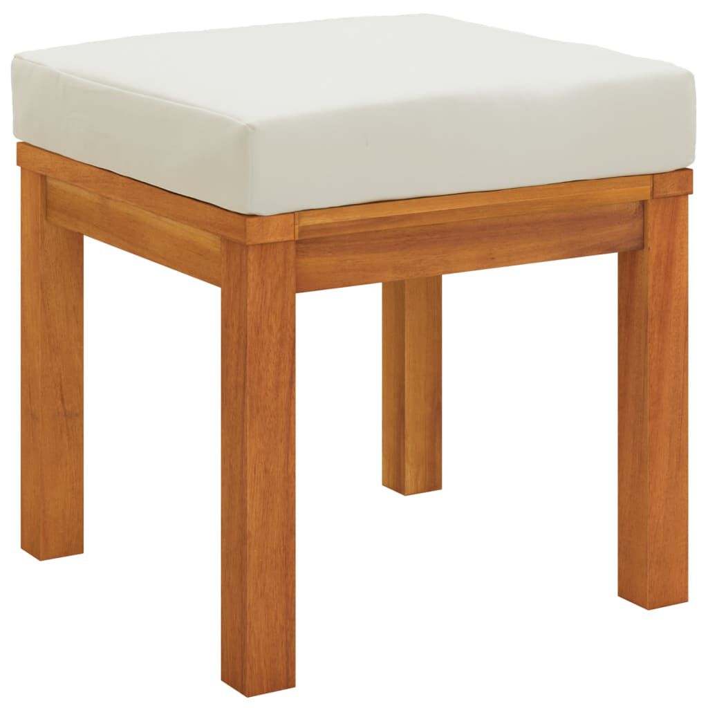 vidaXL 6 Piece Garden Dining Set with Cushions Solid Wood Acacia