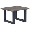 vidaXL Coffee Table with Live Edges Grey 60x60x40 cm Solid Acacia Wood