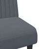 vidaXL 2 Piece Sofa Set Dark Grey Velvet