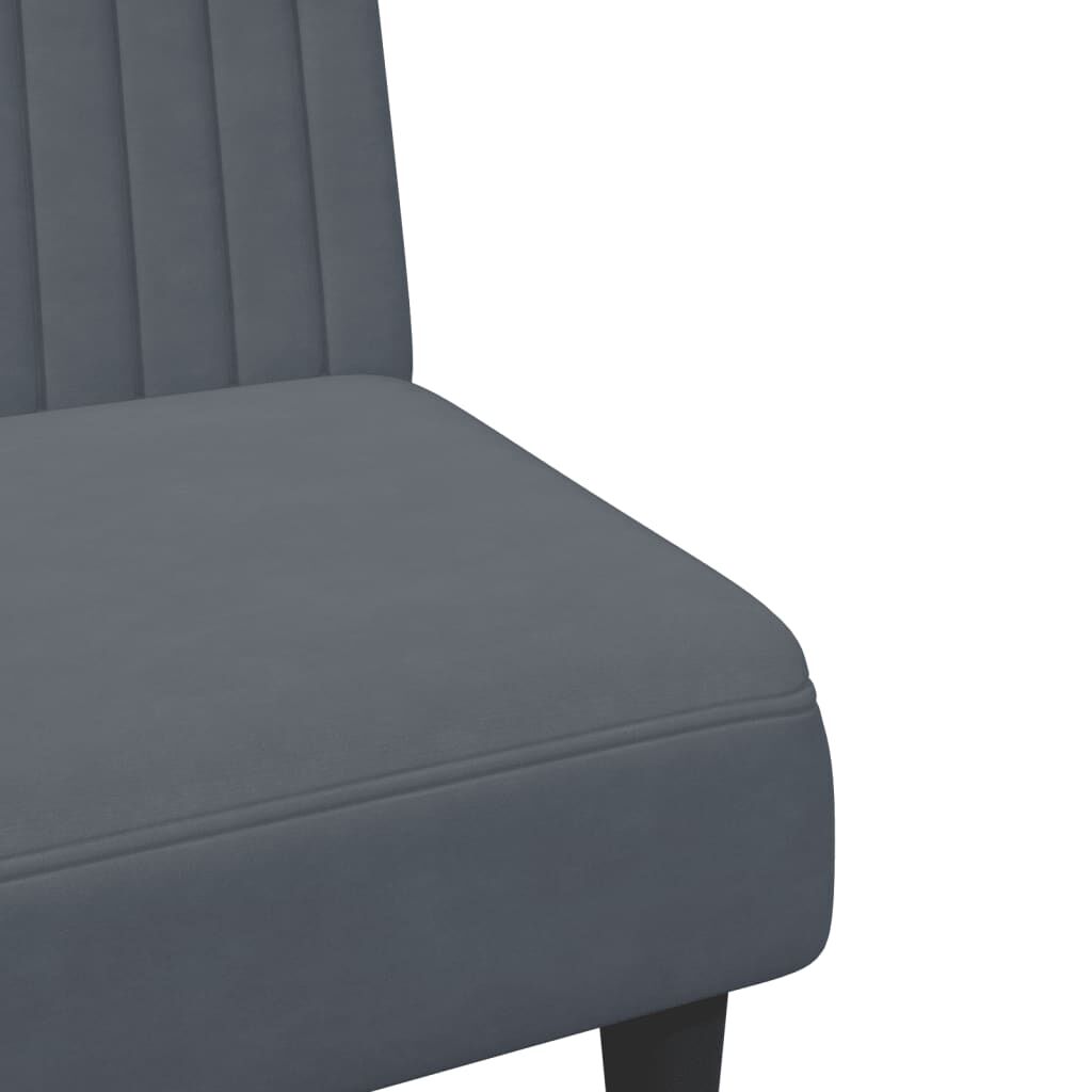 vidaXL 2 Piece Sofa Set Dark Grey Velvet