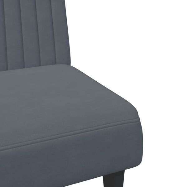 vidaXL 2 Piece Sofa Set Dark Grey Velvet