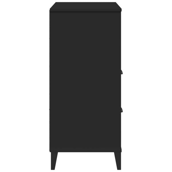 vidaXL Bookcase VIKEN Black 80x40x90 cm Engineered Wood