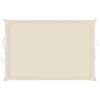 vidaXL Rocking Sun Lounger with Cushion Solid Teak Wood