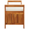 vidaXL Garden Storage Bench with Cushion 126 cm Solid Wood Acacia