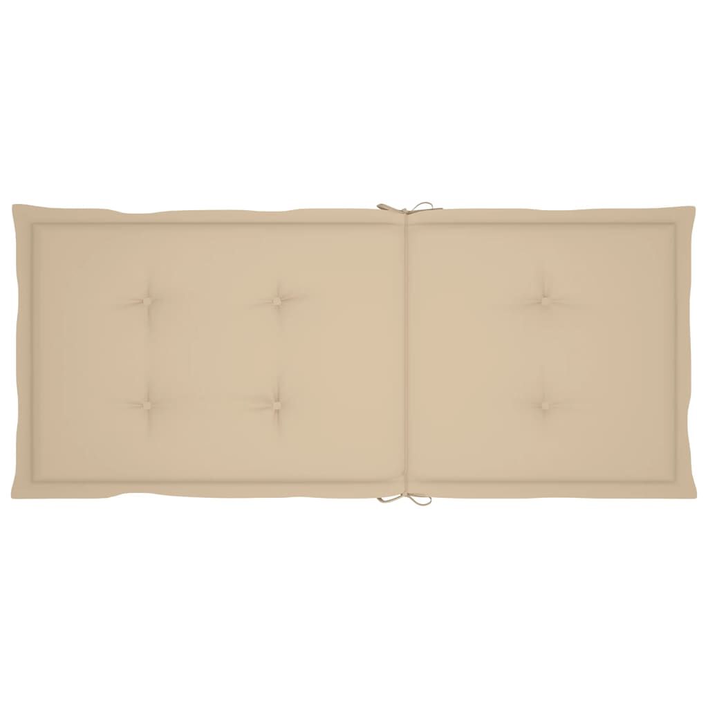 vidaXL Garden Reclining Chairs with Cushions 8 pcs Grey Wood Acacia