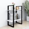 vidaXL 2-Tier Book Cabinet White 60x30x70 cm Engineered Wood