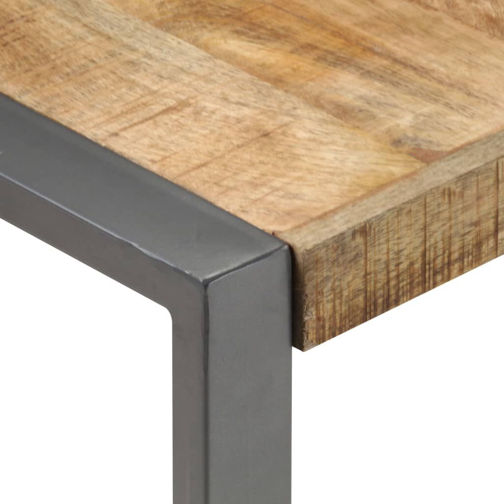 vidaXL Coffee Table 120x120x40 cm Rough Mango Wood