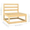 vidaXL 5 Piece Garden Lounge Set with Cushions Solid Pinewood
