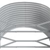 vidaXL Garden Raised Bed Grey 554x100x68 cm Powder-coated Steel