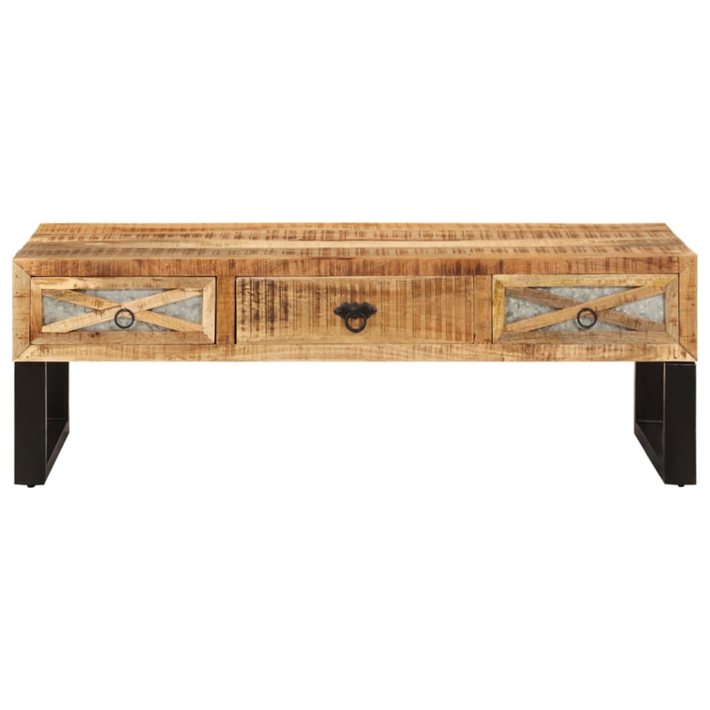 vidaXL Coffee Table 110x50x38 cm Solid Mango Wood