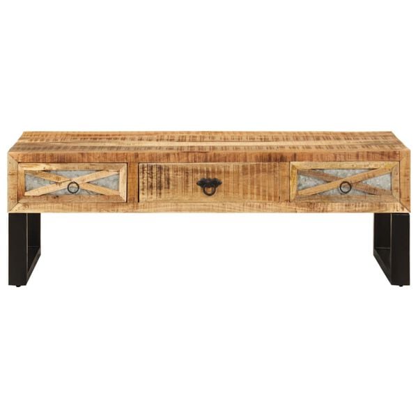 vidaXL Coffee Table 110x50x38 cm Solid Mango Wood