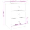 vidaXL Bedside Cabinet ALTA White 41x35x55.5 cm Solid Wood Pine