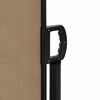 vidaXL Retractable Side Awning Taupe 117x300 cm