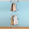 vidaXL Telescopic Wardrobe System with Rods Aluminium