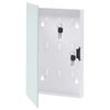 vidaXL Key Box with Magnetic Board White 30x20x4 cm