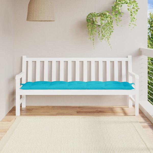 vidaXL Garden Bench Cushion Turquoise 180x50x7 cm Oxford Fabric