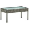 vidaXL 5 Piece Garden Lounge Set with Cushions Poly Rattan Grey