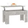 vidaXL Coffee Table Concrete Grey 101x49x52 cm Engineered Wood