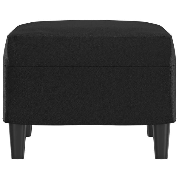 vidaXL Footstool Black 60x50x41 cm Faux Leather